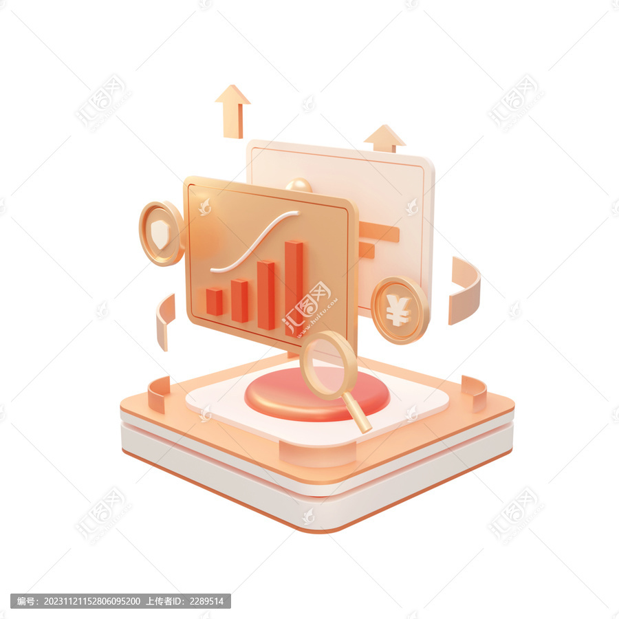 3D金融圖標(biāo)元素