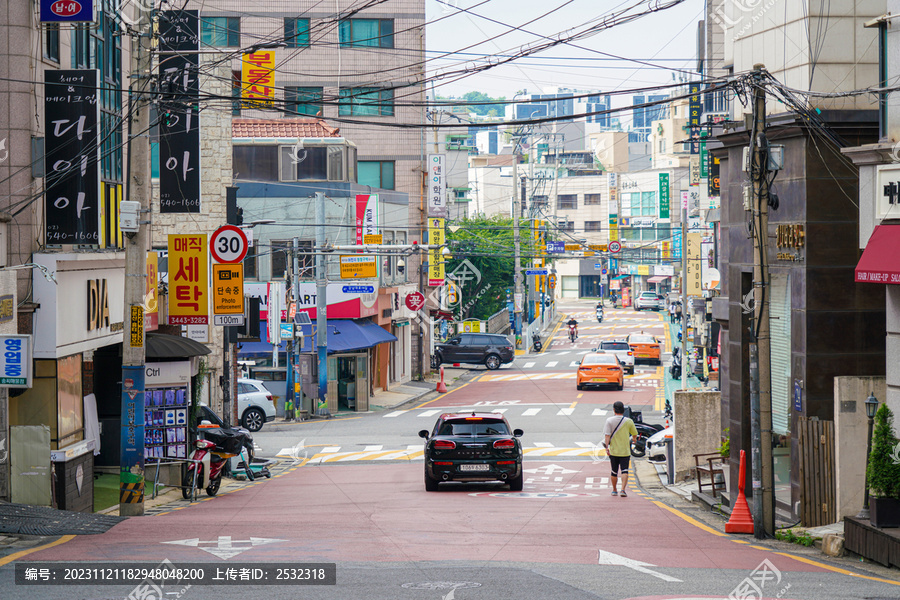 韩国街景首尔旅游城市风光