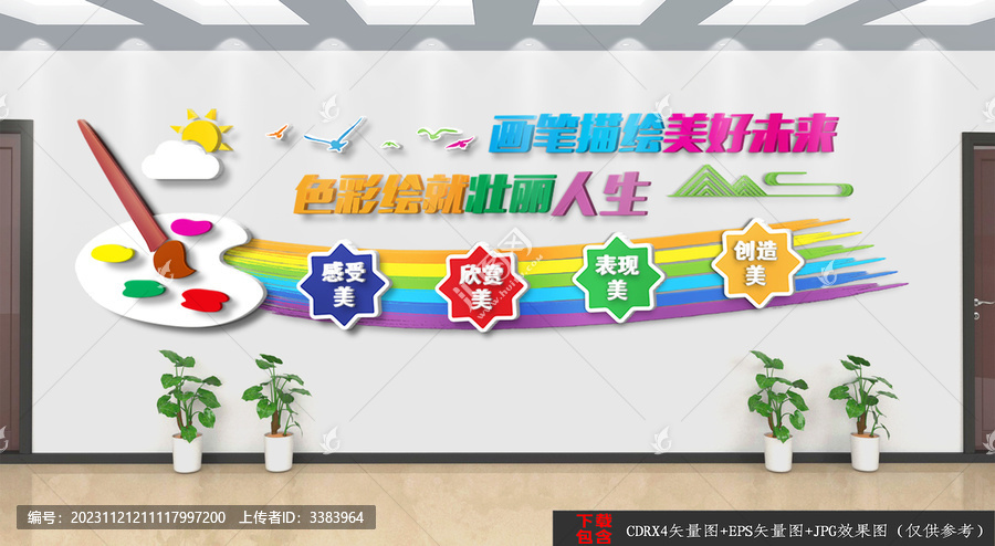美術(shù)繪畫文化墻