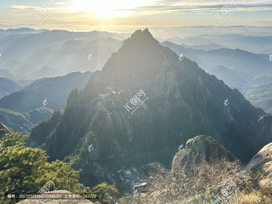 黄山山峰