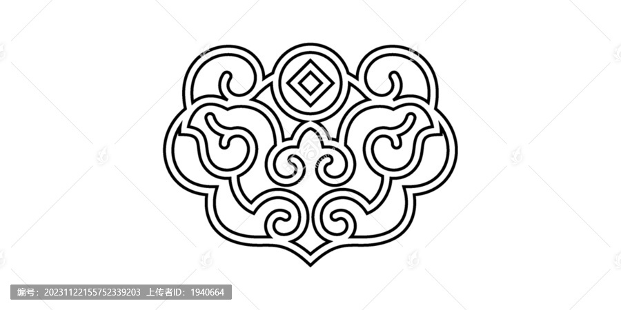 傳統(tǒng)紋樣線描