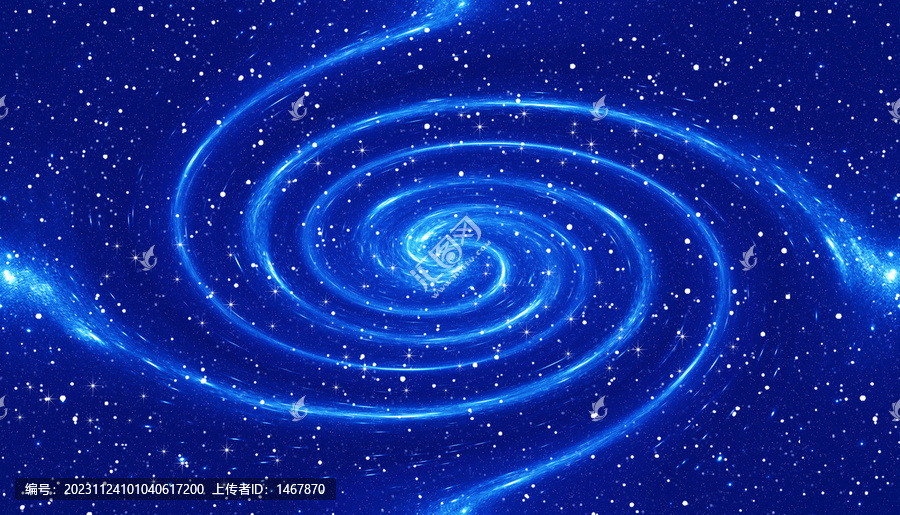 藍(lán)色星空旋渦軟膜