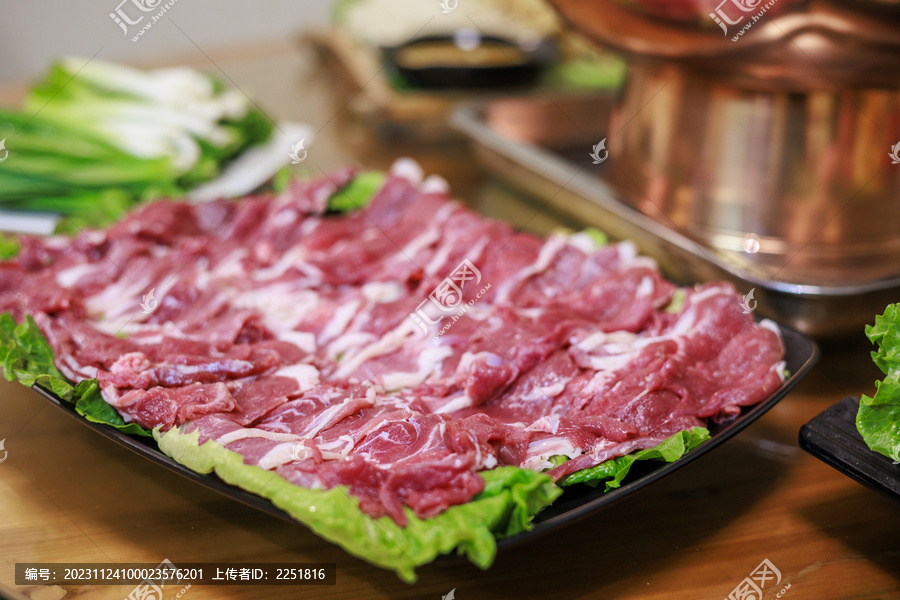 铜锅火锅涮肉