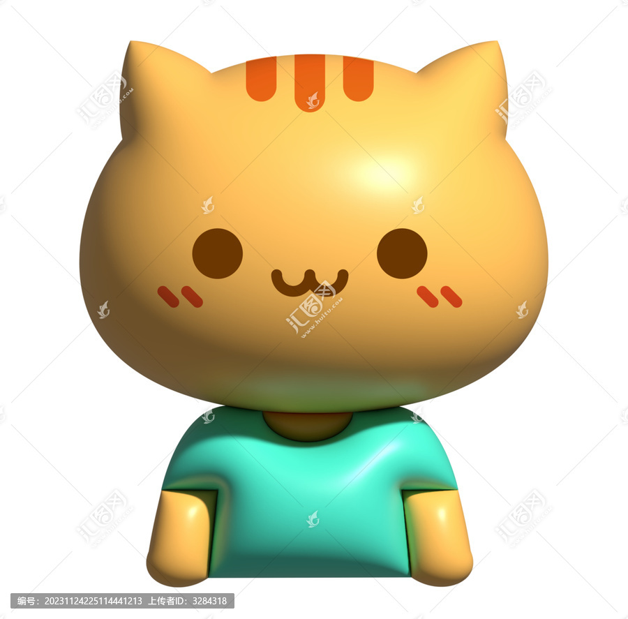 可愛(ài)膨脹風(fēng)卡通貓咪