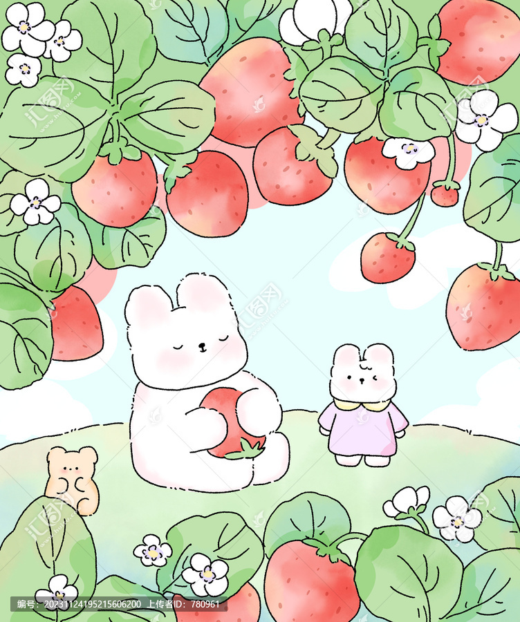 小兔子草莓