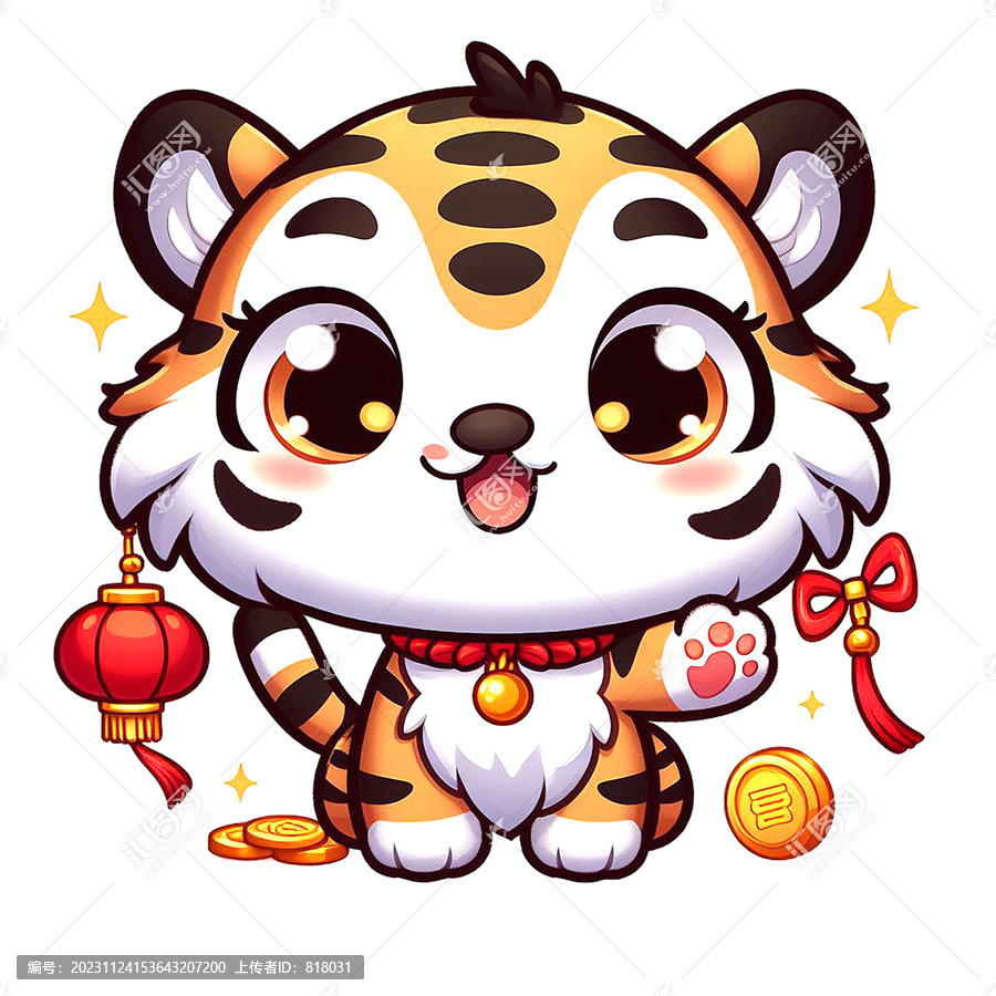 中國(guó)風(fēng)卡通老虎