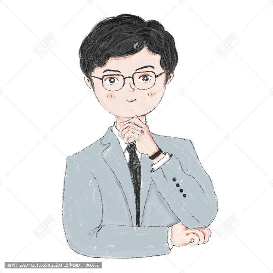 精英老師職場人頭像
