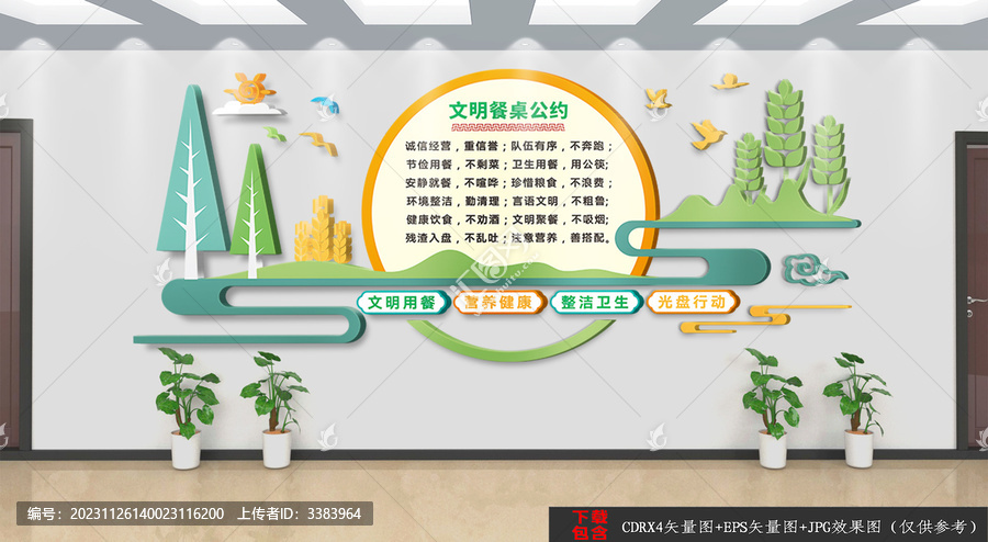 食堂文明餐桌公約