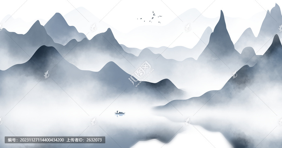 新中式山水裝飾畫