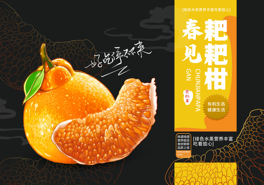 耙耙柑包裝設計
