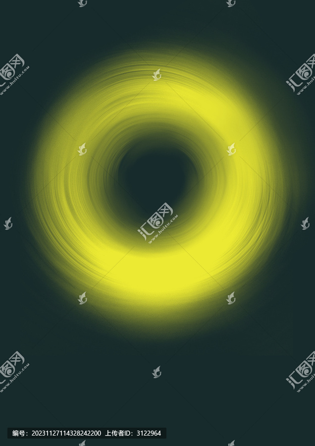 科技風(fēng)黃色圓環(huán)圓形背景素材