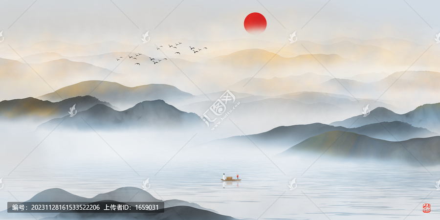 新中式山水