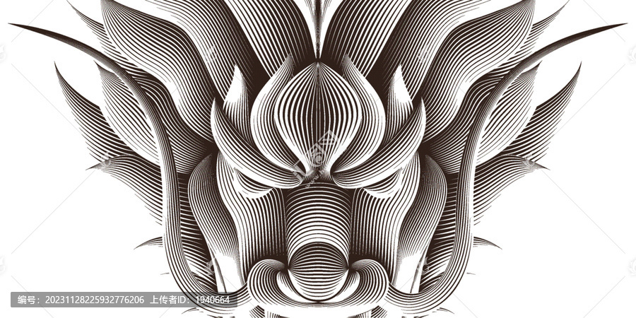 龍摩爾紋插圖