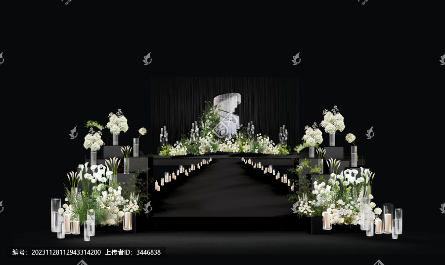 韓式白綠婚禮