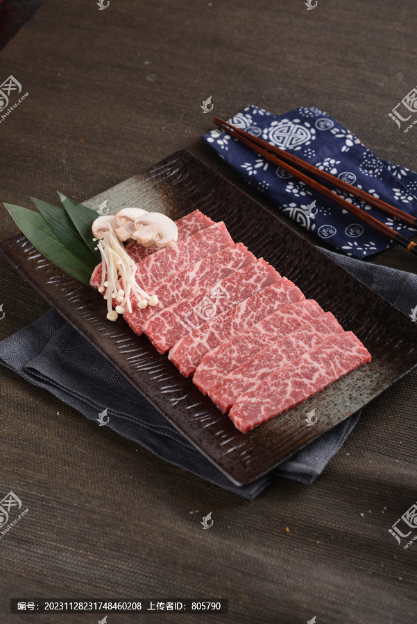 烤雪花牛肉