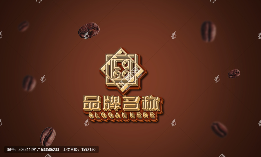 咖啡館標(biāo)志樣機(jī)