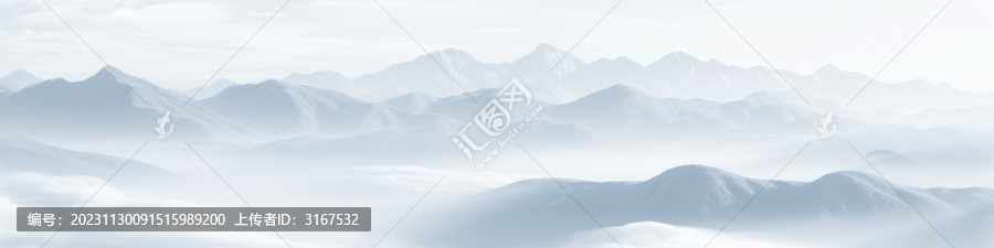 意境山水畫背景墻