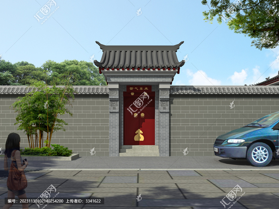 古建大門