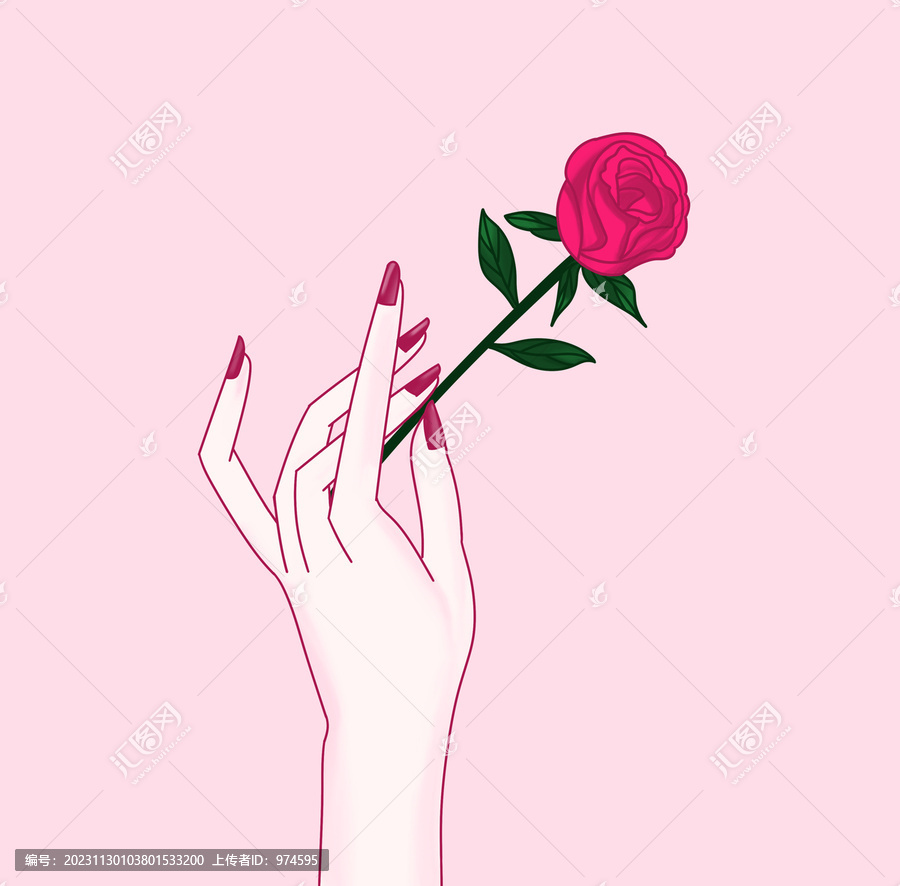 指尖的薔薇