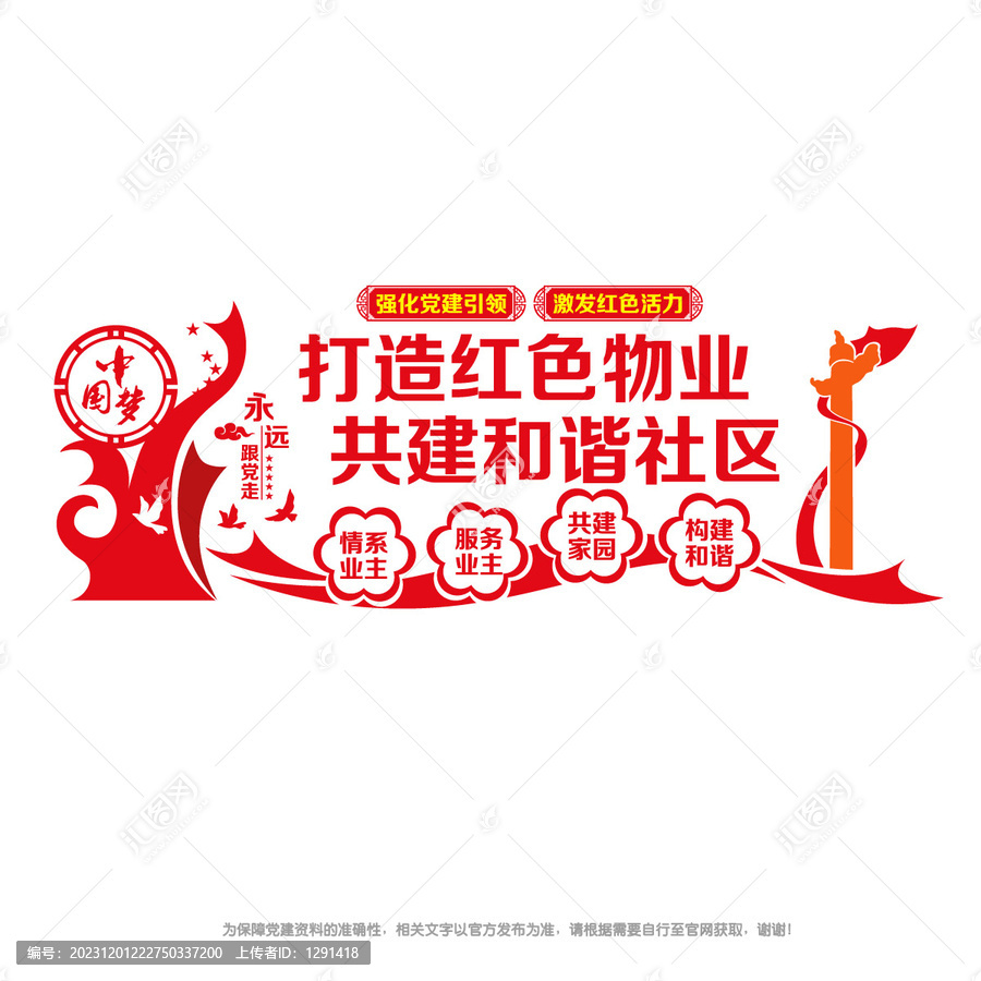 紅色小區(qū)文化墻