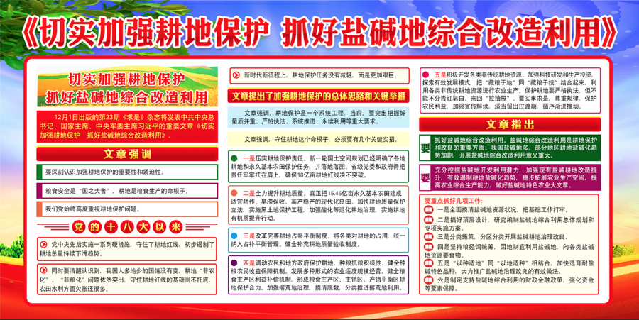 加強(qiáng)耕地保護(hù)