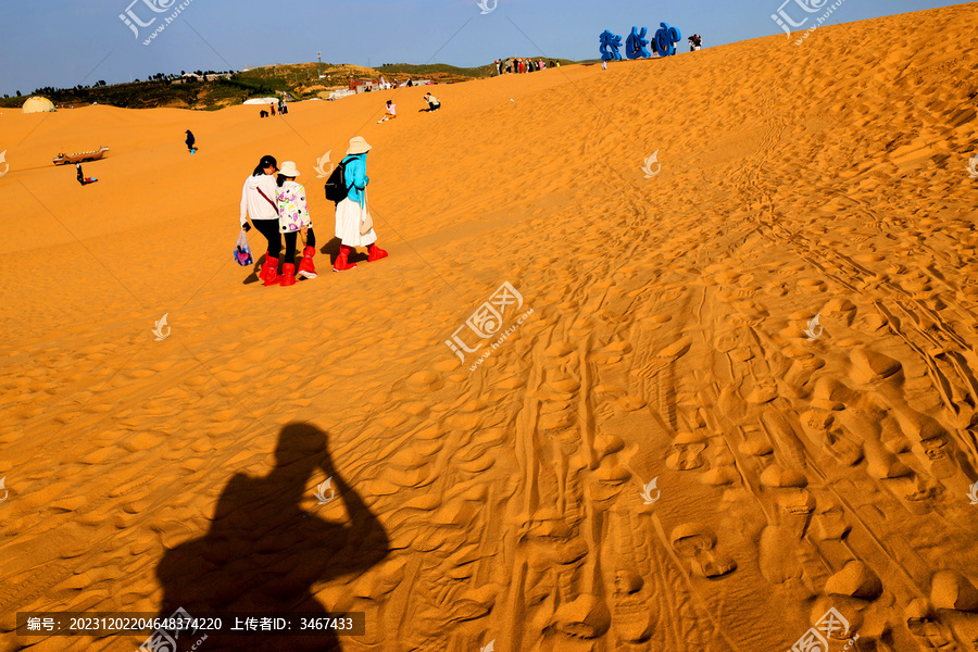 沙漠影子摄影