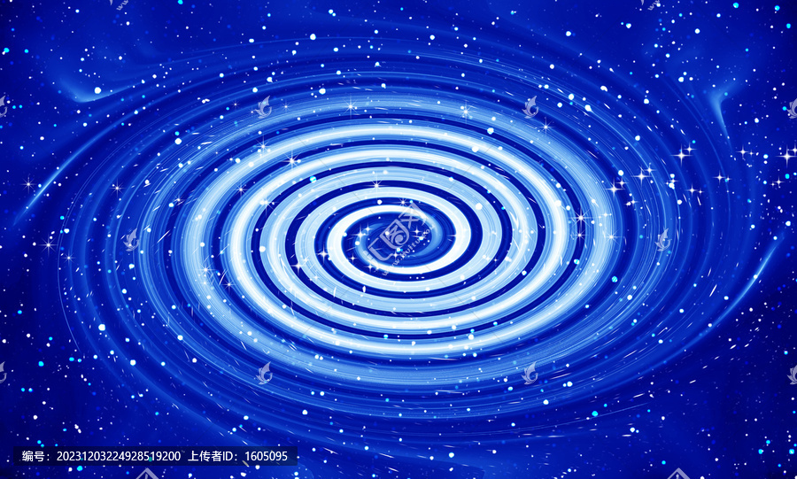 藍(lán)色宇宙星空漩渦背景