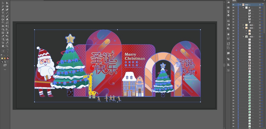 圣誕節(jié)美陳