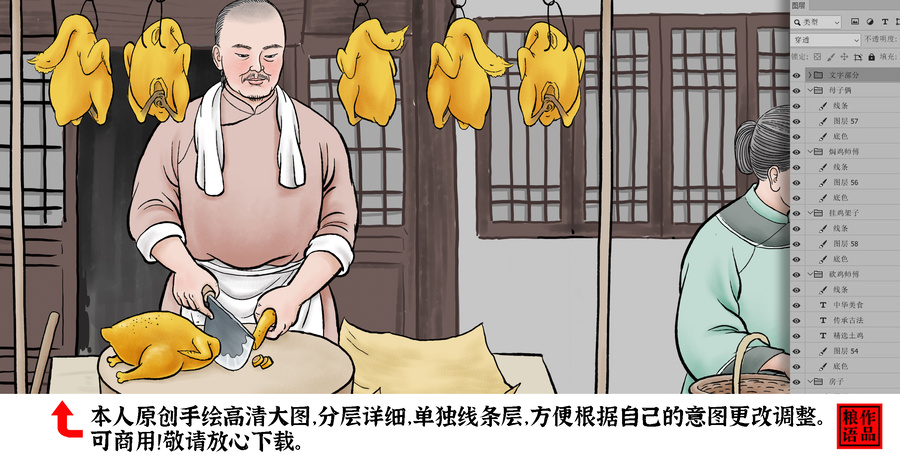 鹽焗雞包裝