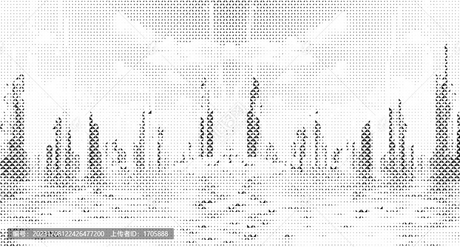 城市鏤空?qǐng)D