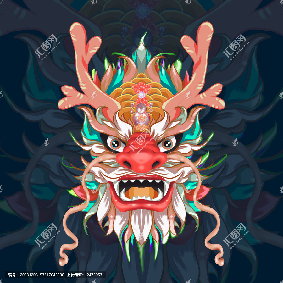 龍頭包裝畫