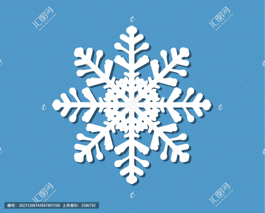 矢量雪花圖形