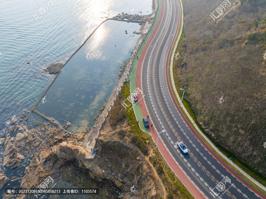 威海荣成青鱼滩彩虹环海路