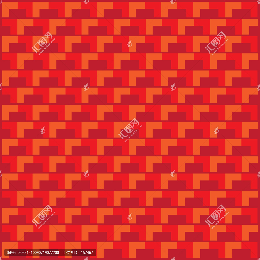 紅色雙拼圖形背景底紋