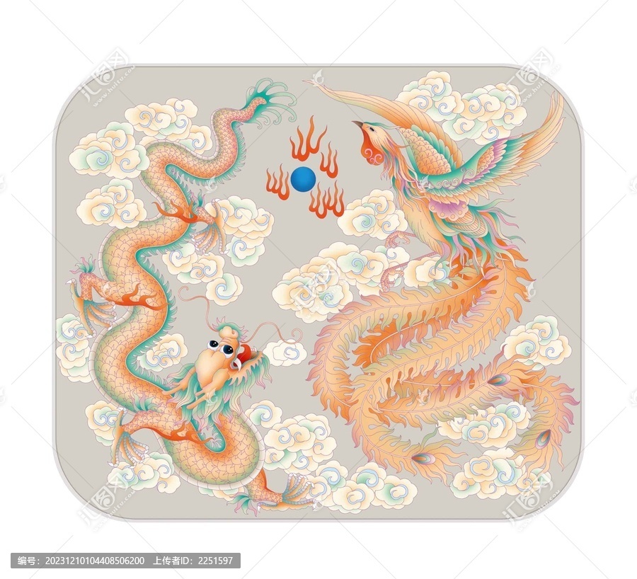 龍鳳高清分層原創(chuàng)圖