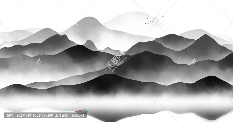 山水裝飾畫