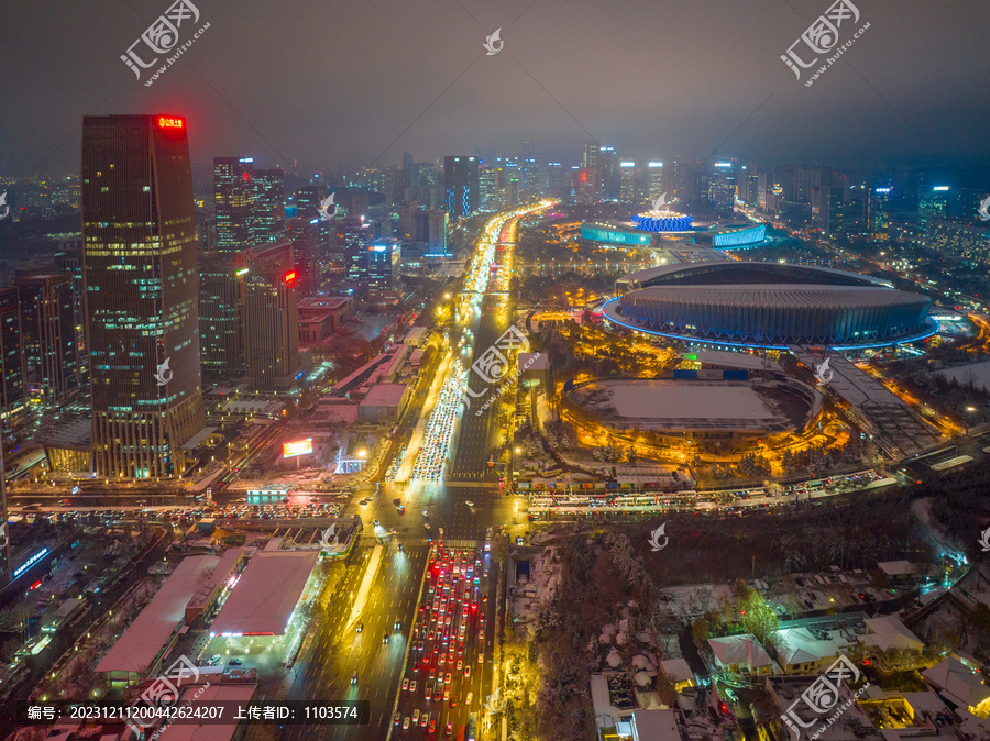 济南东部新城夜景