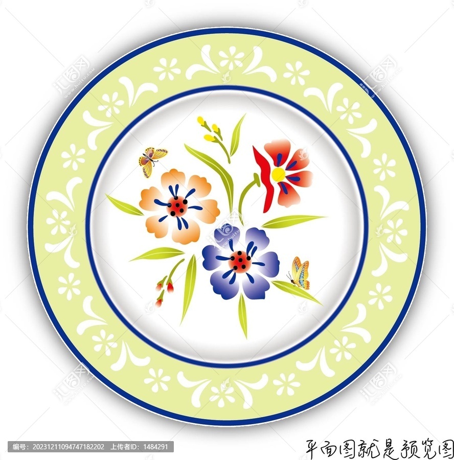 餐具花面
