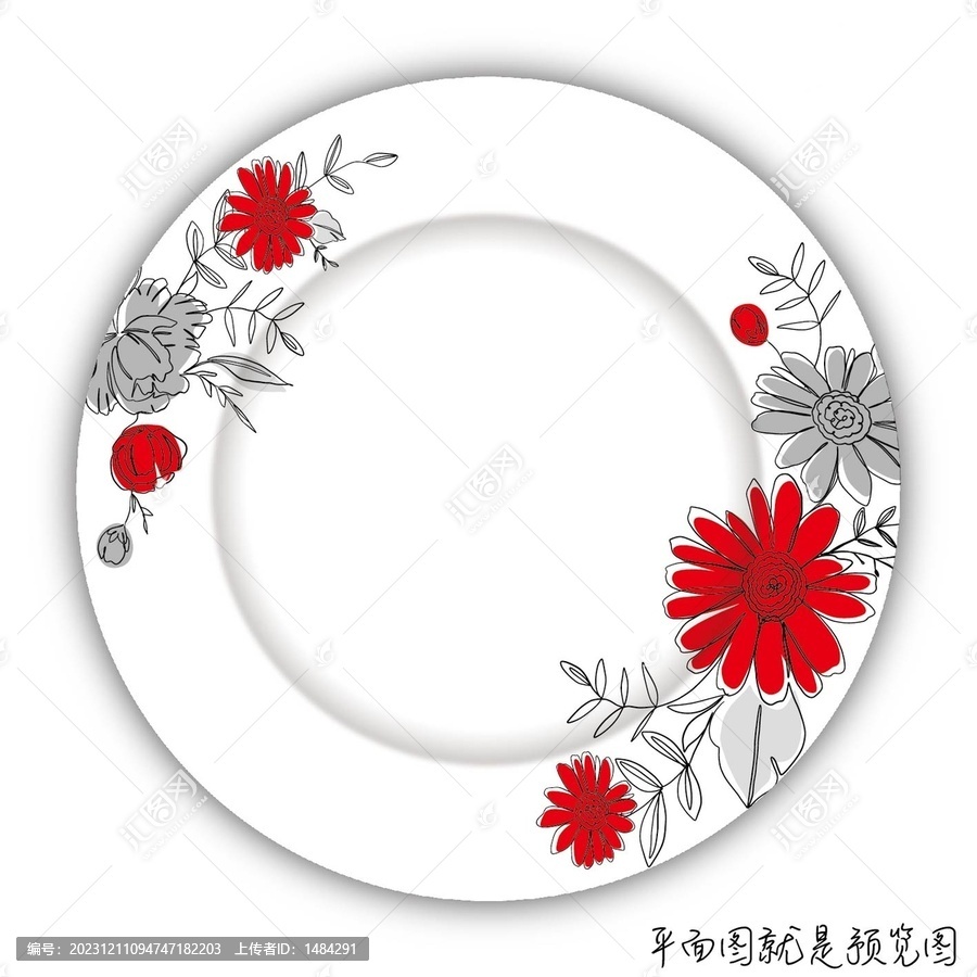 餐具花面