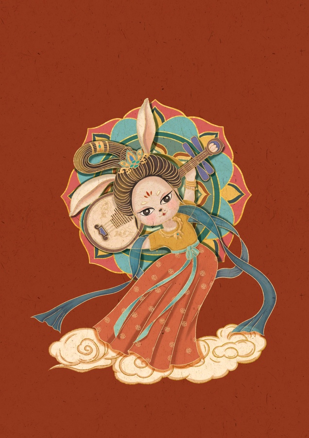 兔子敦煌飛天1