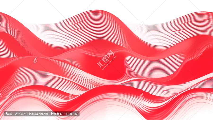 红色波浪线条壁纸背景底纹