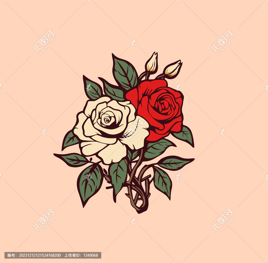 花印花圖案