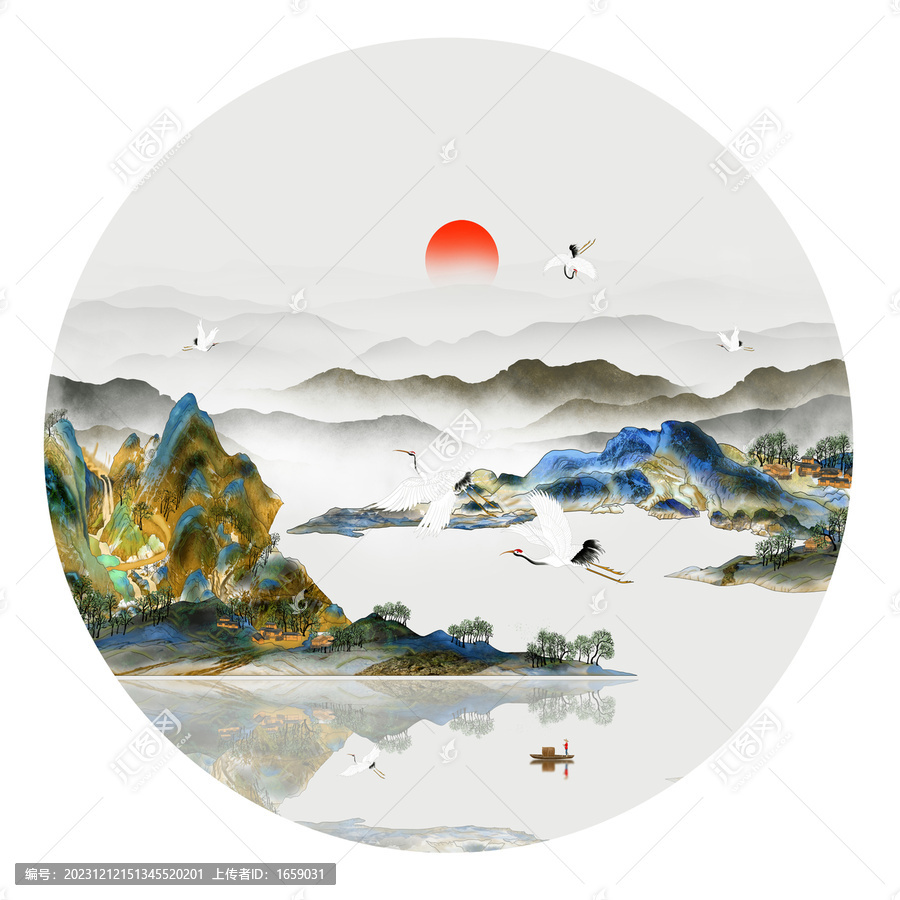 鏡心山水畫(huà)