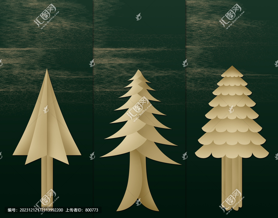 折紙風(fēng)圣誕樹