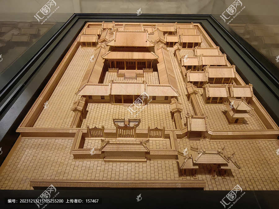 嘉善学宫建筑构造模型沙盘
