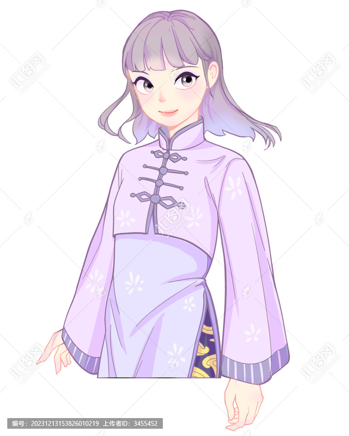 紫色女孩