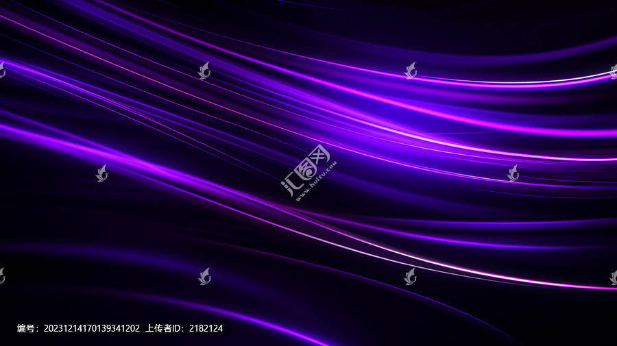 紫色發(fā)光線條科技背景