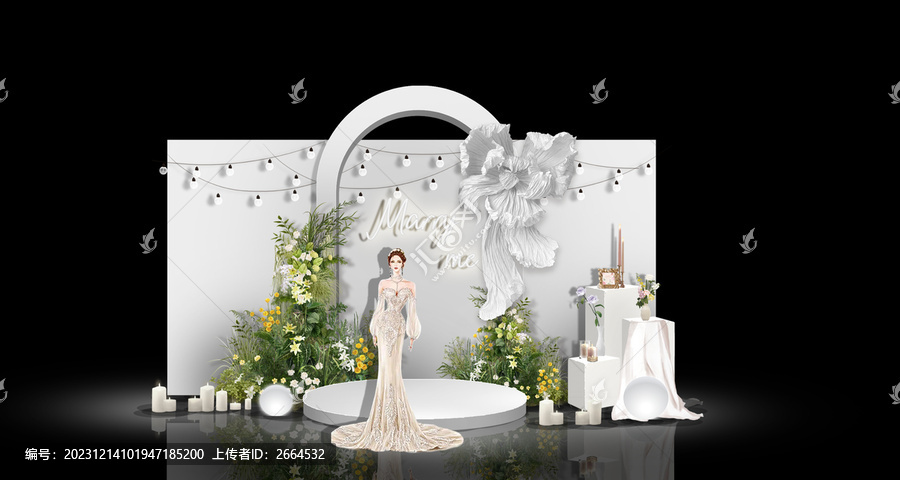 白綠婚禮效果圖