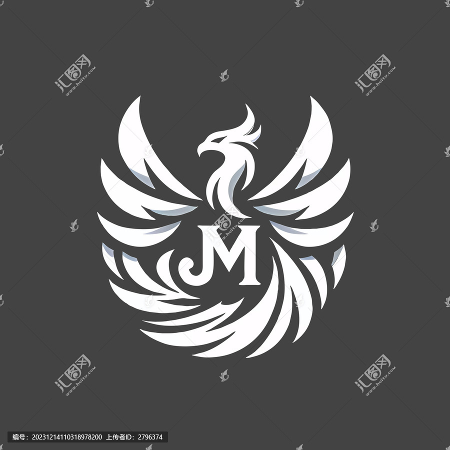 鳳凰logo字母JM組合