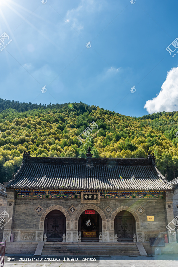 山西忻州五台山普化寺古建筑